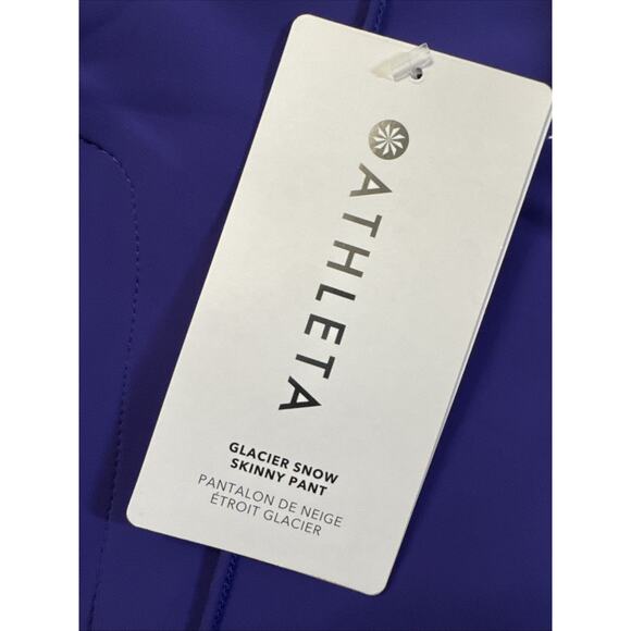 Athleta Women's Glacier Snow Skinny Pants Size 6 Purple Noble Blue 2022 New NWT - Picture 11 of 11